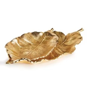 <b>Top</b> Trending Metal Serving Trays for Dining Room <b>Table</b> <b>Decorative</b> High Quality Polish Serving Trays - Product Image 2