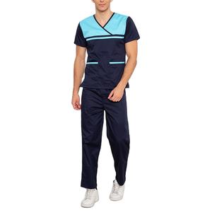 Uniformes de hospital de material Spandex para hombres de RIVIAN ATLANTIC, uniformes de hospital personalizados, V y cuello en cuello de verano, servicio OEM/ODM. - Product Image 6