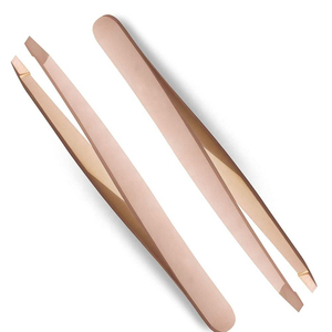 Pinzas de Precisión para Cejas con Baño de Oro Premium, Punta Redondeada, Diseño Moderno, Herramienta de Aseo Duradera a Precios Competitivos - Product Image 5