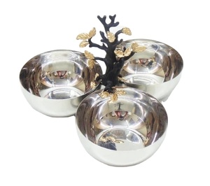 Tazón de servicio de moda para el hogar, Bol de frutas y nueces para Hotel, decoración de diseño moderno, plato de sopa y ensalada de aluminio, cuencos de vajilla - Product Image 1