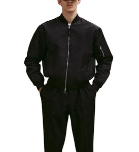 Veste décontractée coupe-vent pour homme avec logo personnalisé, collection automne-hiver 2026, veste bomber à manches longues pour homme - Product Image 3