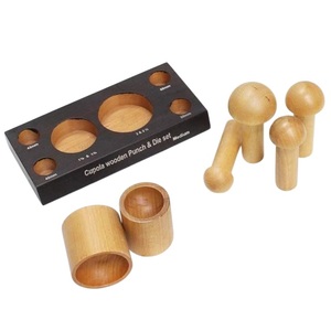 JIPSY Bloc de façonnage et de bombage en bois et jeu de poinçons de 6 tailles pour la mise en forme du métal, outils de bijouterie et de joaillerie, Inde - Product Image 5