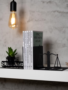 Sujetalibros Decorativos de Metal Pulido, Tradicionales, de Hierro, para un Interior de Estudio Elegante, Crean una Exhibición de Estantes Organizada y Elegante - Product Image 2