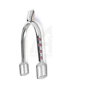 Fabricante Profesional de Espuelas de Acero Inoxidable para Carreras Ecuestres, Espuelas Españolas Personalizadas, Duraderas y Antideslizantes para Jinete - Product Image 2