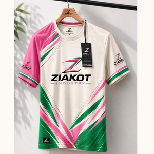 Camiseta Deportiva Blanca, Naranja y Negra Personalizada de la Industria Ziakot al por Mayor - Product Image 2