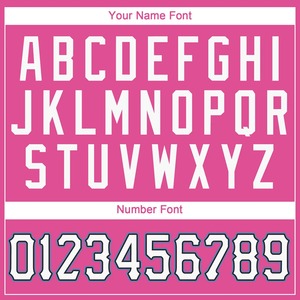 Nouveau design T-shirt rose d'équipe avec impression personnalisée du nom et du numéro, coupe athlétique, col rond, manches courtes, maillot pour hommes et femmes - Product Image 2