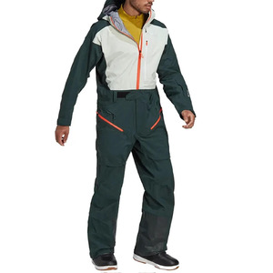 Combinaison de ski et de snowboard unisexe imperméable pour l'hiver, à capuche, coupe-vent, isolée, en polyester/nylon, isolation synthétique pour les sports de neige - Product Image 3