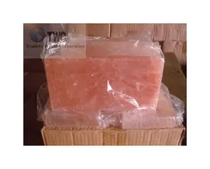 Cor maravilhosa e tamanho preciso tijolos de sal de pedra do himalaia