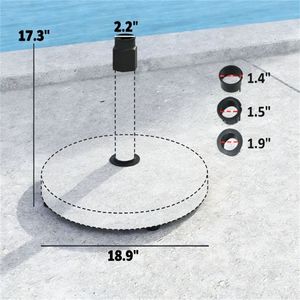 Supporto e Base per Ombrellone da Esterno per Patio e Terrazzo (Solo Base) - Product Image 6