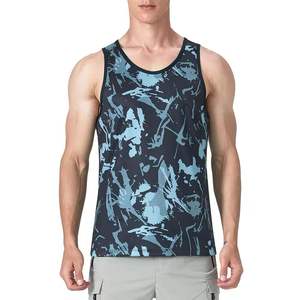 New Fashion <b>Men</b> Sublimation Tank Top New Arrival Custom Made Fitness Gym Vest & <b>Singlets</b> Sublimation Sports Top Best Supplier - Product Image 6
