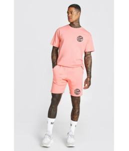 Camiseta informal personalizada para hombres, conjunto doble de ropa de verano de alta calidad, con logo personalizado, 2021 - Product Image 1