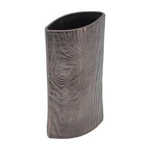 แจกันเซรามิกทำมือลายวนสีเบจทรงกลมสำหรับตกแต่งบ้าน - Product Image 4