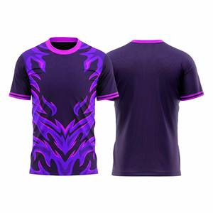 Men's Black Green Sublimation Printed O-Neck E-Sports Jersey Quick Dry Adult Sport Wear - Product Image 3