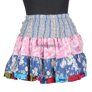 Best 2026 Mini <b>Skirt</b> Ladies Cotton Mini <b>Skirt</b> Vintage Beautiful Women Cotton Patch Work Mini <b>Skirt</b> Vintage Indian Boho Hippie - Product Image 2