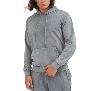 Ensemble de survêtement en molleton épais personnalisé pour homme, avec logo 3D en relief, sweat à capuche et pantalon de jogging large, en coton de haute qualité - Product Image 3