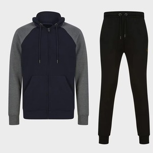 Survêtement de sport d'hiver pour homme, imprimé, uni, léger, teint en pièce, à capuche, en tissu respirant, pour entraînement décontracté, course à pied et gym - Product Image 3