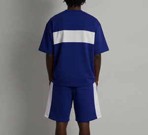 Men's Summer Sports Running Set Quick-Drying Short Sleeve <b>T</b>-Shirts Shorts Skin-Friendly Gym Tracksuit Automated Cutting 2-Piece - Product Image 2