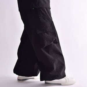 Pantalon de ski d'aventure en plein air imperméable, respirant, coupe-vent 10 000 mm, en polyester, coupe ample, fermeture élastique, pour la neige - Product Image 4