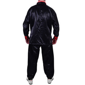 Uniformes de Kung Fu 2026 Negros con Ribetes Rojos, Producto Clásico de Alta Calidad, Venta Caliente, Servicio OEM - Product Image 3