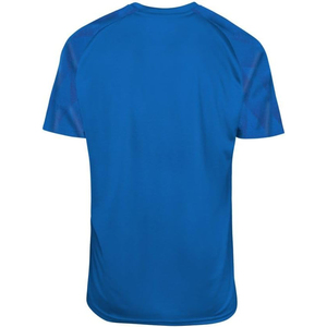 Maillot de football unisexe bleu clair à col en V et manches courtes, en maille polyester respirante, coupe classique, toutes saisons, couleur unie, personnalisable - Product Image 4