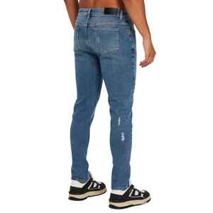 Most Demanding <b>Men's</b> Distressed Slim Fit <b>Jeans</b> Mid <b>Waist</b> Streetwear Ripped Comfortable <b>Men</b> Denim Pants - Product Image 1