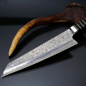 Cuchillo Black Smith 1987 de Acero de Damasco con Mango de 13 Pulgadas y Resina Negra con Espaciador de Latón y Refuerzo de Acero - Product Image 6