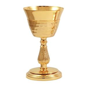 Cáliz de color dorado de moda, también personalizable con relieve, hecho a mano con latón de alta calidad, artículos religiosos. - Product Image 3
