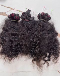 Extensiones de Cabello Remy de Doble Trama, Cabello Indio Virgen Rizado, Textura Suave, Brillo Natural, Lisas, con Clip, Más Vendidas - Product Image 2