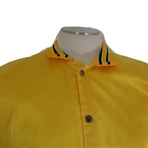 Chaqueta de Satén Marrón para Hombre, Corte Regular, Estilo Casual, para Otoño, Cuello Camisero, Cierre de Botones, Color Sólido - Product Image 6