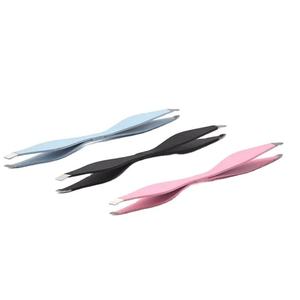 Pince à épiler sourcils Rose Beauty, outils de maquillage, double extrémité, double face, inclinée, en acier inoxydable - Product Image 5
