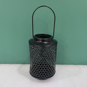 Black Metal Candle <b>Lantern</b> Decorative Hanging <b>Lantern</b> <b>Tealight</b> Holder Modern Home Decor Light - Product Image 4