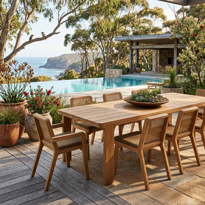 Juego <span class=keywords><strong>de</strong></span> Muebles <span class=keywords><strong>de</strong></span> Jardín <span class=keywords><strong>de</strong></span> Teca Premium, Sofá, Mesa <span class=keywords><strong>de</strong></span> Comedor y Tumbona, Colección Resistente a la Intemperie para Australia - Product Image 4