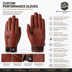 Genuine Leather Golf Gloves 100% Lambskin Adjustable Wrist <b>Strap</b> Durable Anti-Slip Genuine Golf Leather Outdoor Golf Gloves - Product Image 4