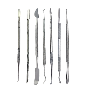 7 Pcs Wax Carving Tool <b>Set</b> Metal <b>Clay</b> Pottery Sculpting Tools Double Ended Stainless Steel Dental Lab Kit - Product Image 2