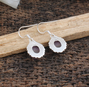 Auténticos Pendientes de Jadeíta Natural Lavanda, Pendientes Colgantes de Plata de Ley 925, Joyería de Jade Genuina, Fabricante Mayorista - Product Image 5