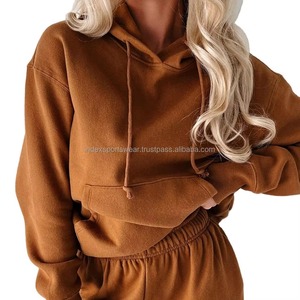 Sudadera con capucha extragrande de alta calidad para mujer, forrada con forro polar de algodón para invierno, estilo urbano. - Product Image 3