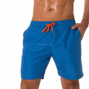 Pantalones cortos deportivos con cordón transpirable personalizados Pantalones cortos de playa antiarrugas para hombres - Product Image 1