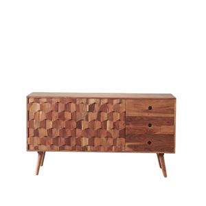 Mahes Premium <b>Sideboard</b> Modern Made of Solid Teak Wood Frame with Finish Color Brown and High Quality for Indoor Use - Product Image 2
