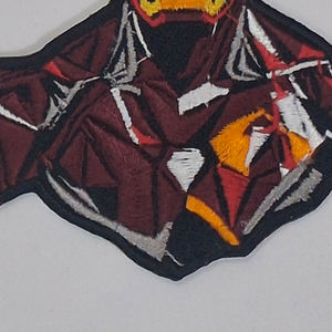 Patch brodé Coucher de soleil étoilé sur montagne, fait main, circulaire, à coudre, pour vêtements, sacs, vestes, chapeaux, vente en gros - Product Image 4