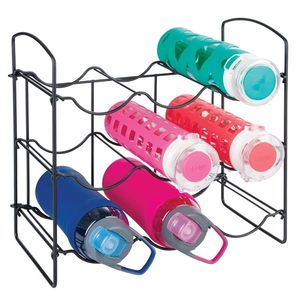 Metal Water Bottle Rack Storage Organizer for Kitchen Countertops Home Cabinet Pantry Bottle Holder Stand - Product Image 5