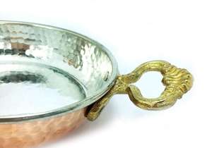 Poêle en cuivre artisanal alvéolée, poêle à omelettes, poêle à frire, poêle à griller 14-27 cm, étamée - Product Image 4