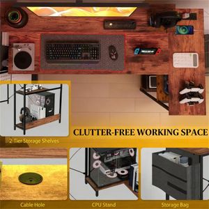 Escritorio de Oficina en Forma de L, Escritorio para Computadora (Solo Escritorio) - Product Image 3