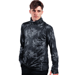 Chemise de pêche unisexe à manches longues avec capuche et masque facial, protection UPF 50, anti-UV, séchage rapide, modèle 2026 sur mesure (ODM), 100 % polyester - Product Image 1