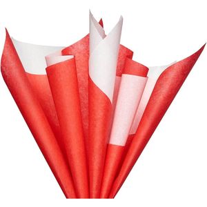 Confezione da 125 Fogli 20 Pollici X 20 Pollici Carta Velina Rossa e Bianca per Tutte le Occasioni, Inclusi Decorazioni per Feste - Product Image 2