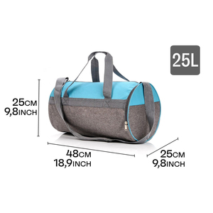 Bolsa Deportiva Redonda de 25L con Compartimento Separado para Zapatos, Correa Ajustable, Base Reforzada, Bolsa de Viaje Deportiva, Venta al Por Mayor - Product Image 2