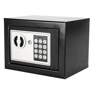 17E Home Use Black Electronic Password Steel Plate Locker <b>Secure</b> Storage Safe <b>Box</b> - Product Image 6
