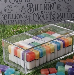 Billion Of Crafts – ensemble de blocs de dominos en résine colorée, 120 pièces, jouet de construction pour garçons et filles de 3 ans et plus, jeu éducatif créatif - Product Image 3