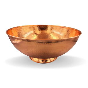 Nouvel Arrivage : Bol de Pédicure en Cuivre Martelé avec Support pour Spa, Bain de Pieds et Pédicure, Bol de Bain de Pieds en Métal Fait Main - Product Image 6