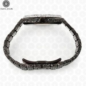 Charm Jewells – boîtier de montre de luxe en acier inoxydable, cadran analogique de 40mm, cristal saphir, bracelet en acier inoxydable, mécanique unisexe - Product Image 6