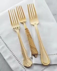 Elegant <b>Table</b> Presentation Metal Cutlery Set <b>Spoon</b> Fork Serving Duo Crafted for Stylish Dining Experience - Product Image 2